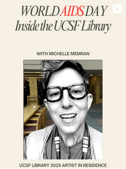 World AIDS Day with headshot of Michelle Memran